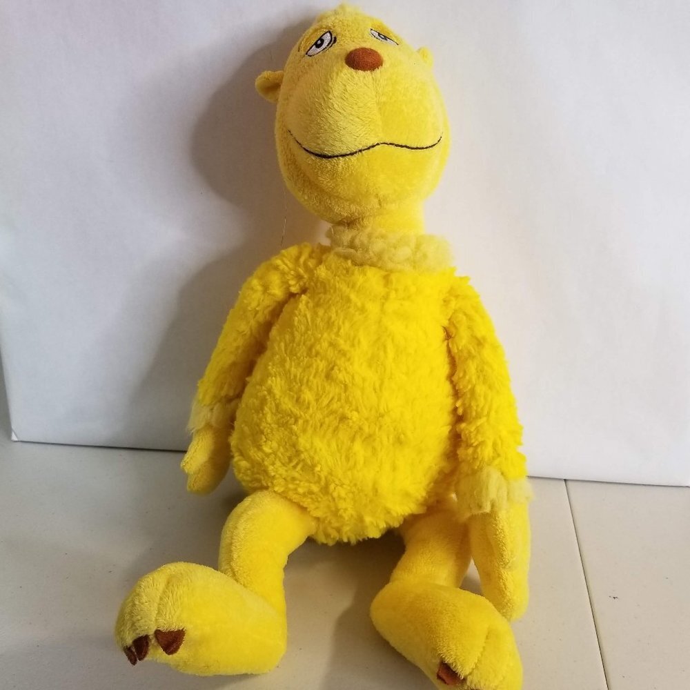 Kohl's Cares Dr. Seuss Yellow Thidwick Stuffed Plush Animal Toy Doll 17"